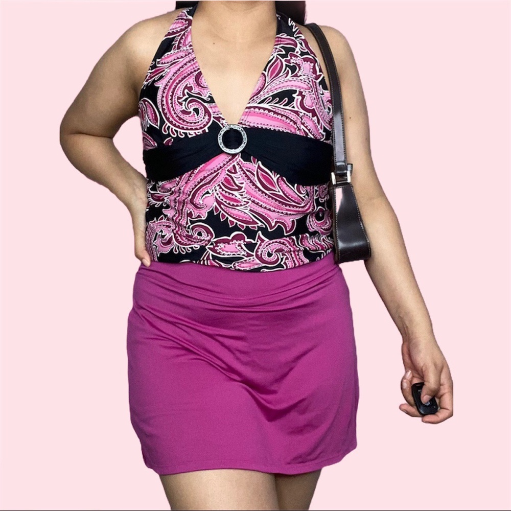 Pink tennis skort